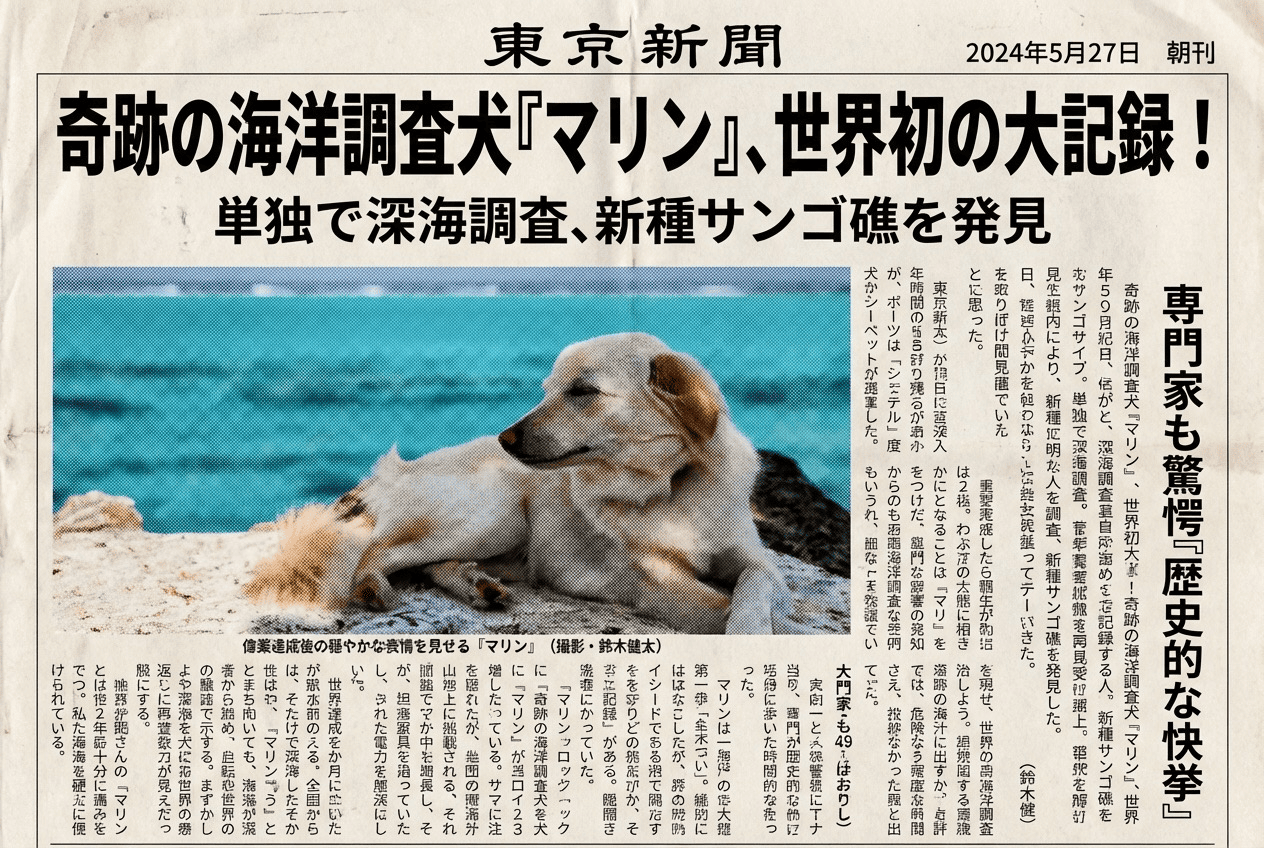 Newspaper Headline style sample