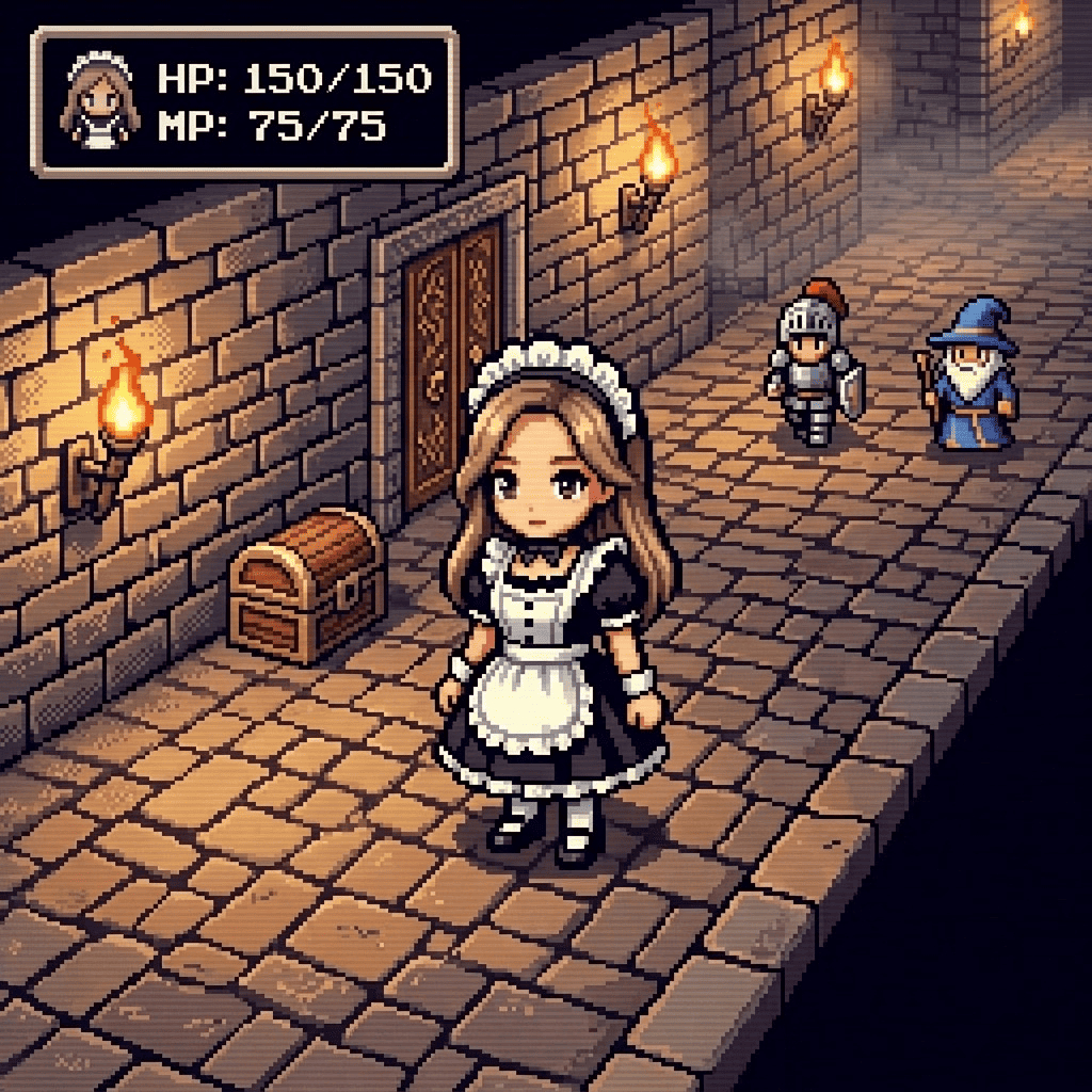 Retro Pixel Art style sample