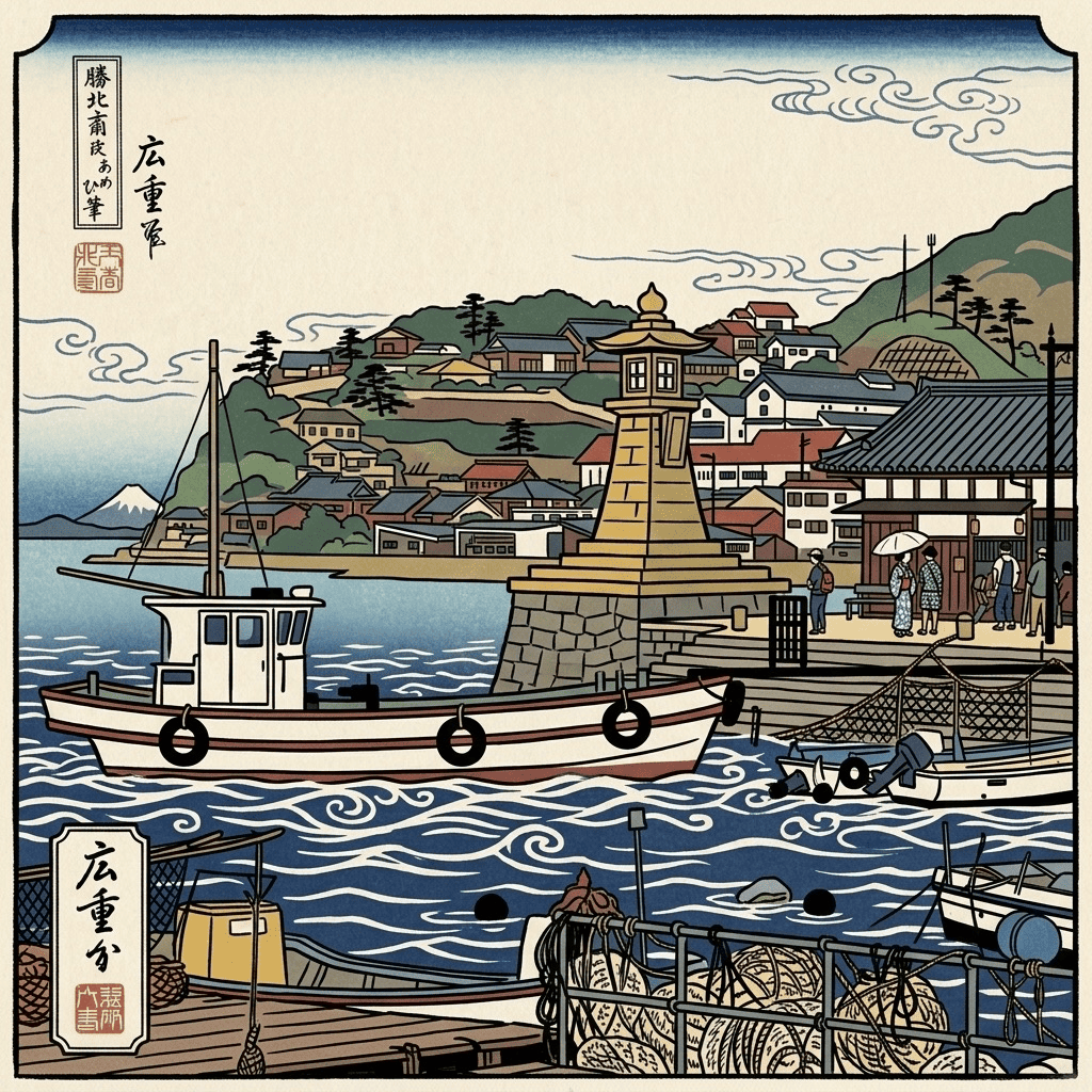 Ukiyo-e style sample