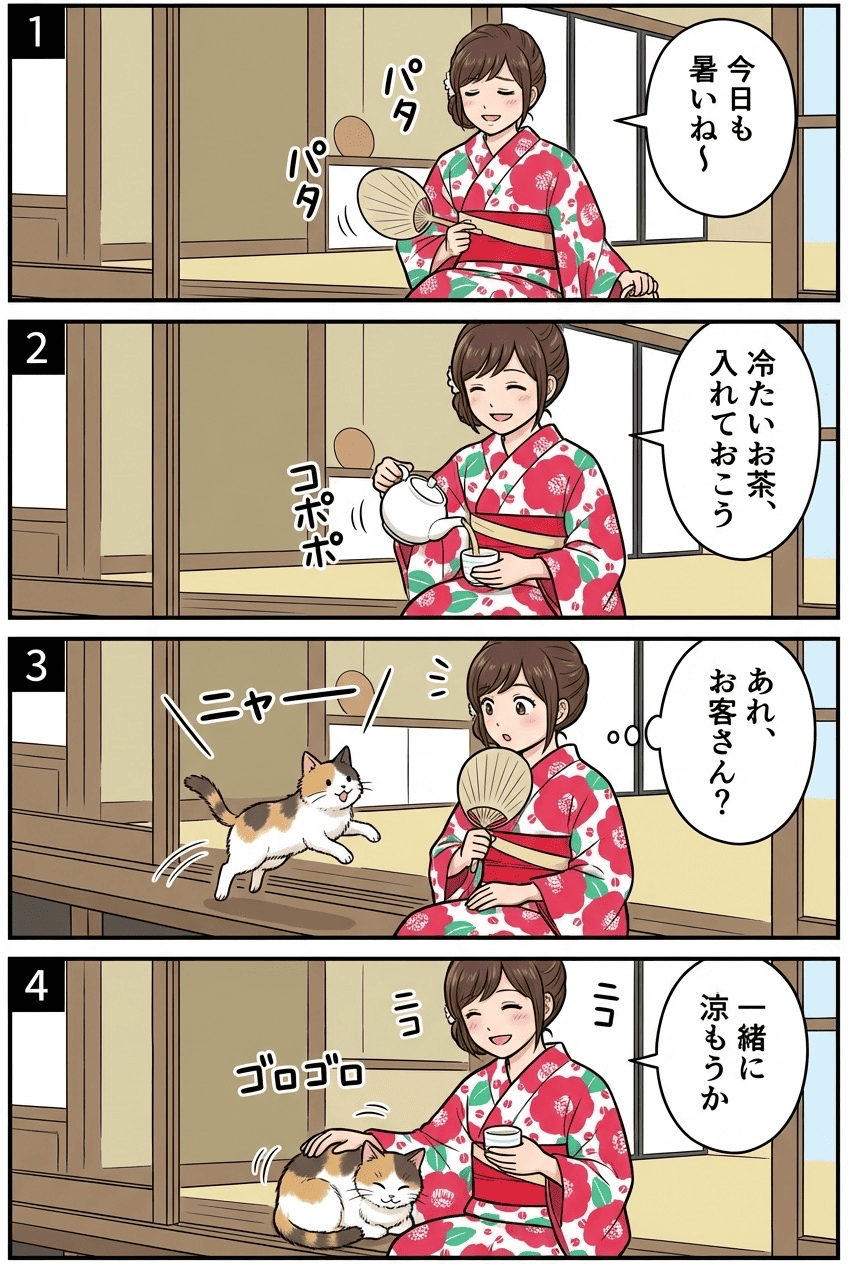 4-Panel Manga style sample
